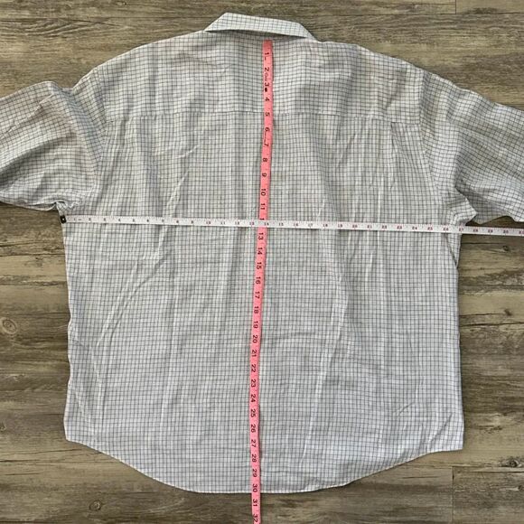 Yves Saint Laurent YSL Checkered Button Down Shirt Size 17.5 XL - Picture 5 of 5